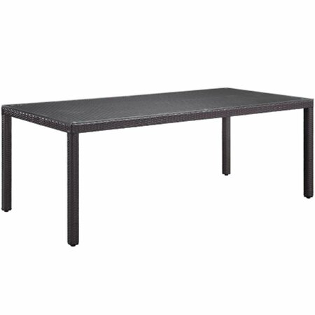 EAST END IMPORTS Convene 82 in. Outdoor Patio Dining Table- Espresso EEI-1920-EXP